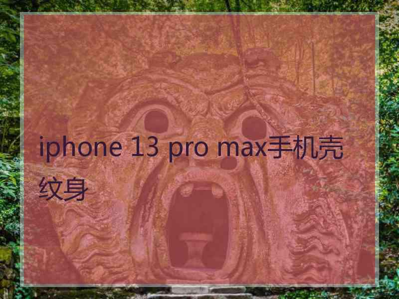 iphone 13 pro max手机壳纹身