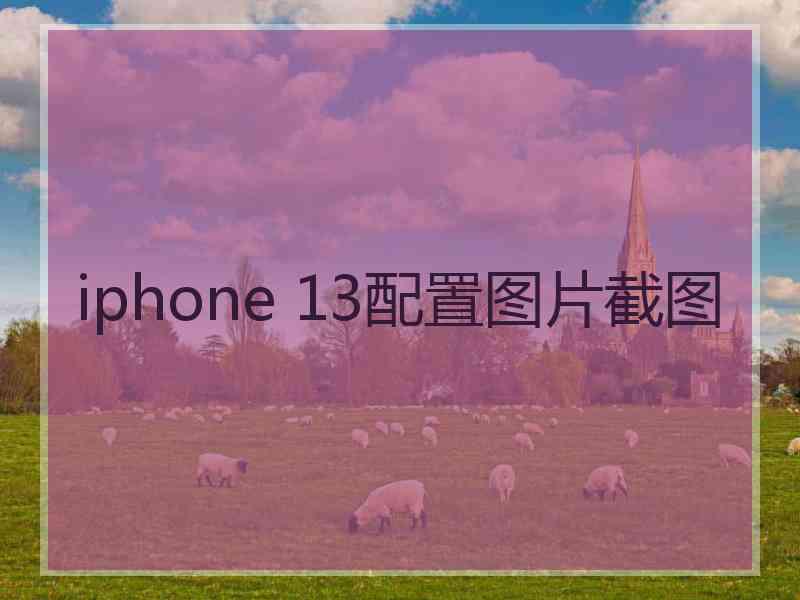 iphone 13配置图片截图