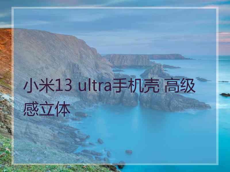 小米13 ultra手机壳 高级感立体