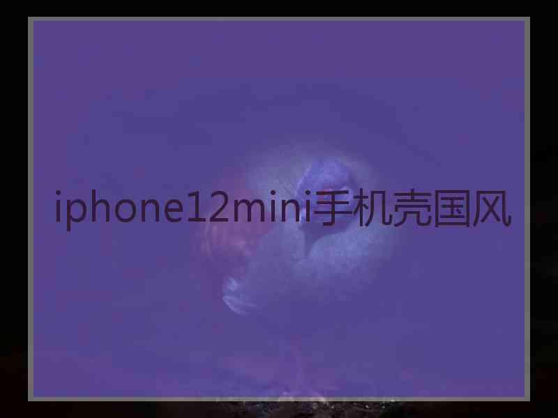 iphone12mini手机壳国风