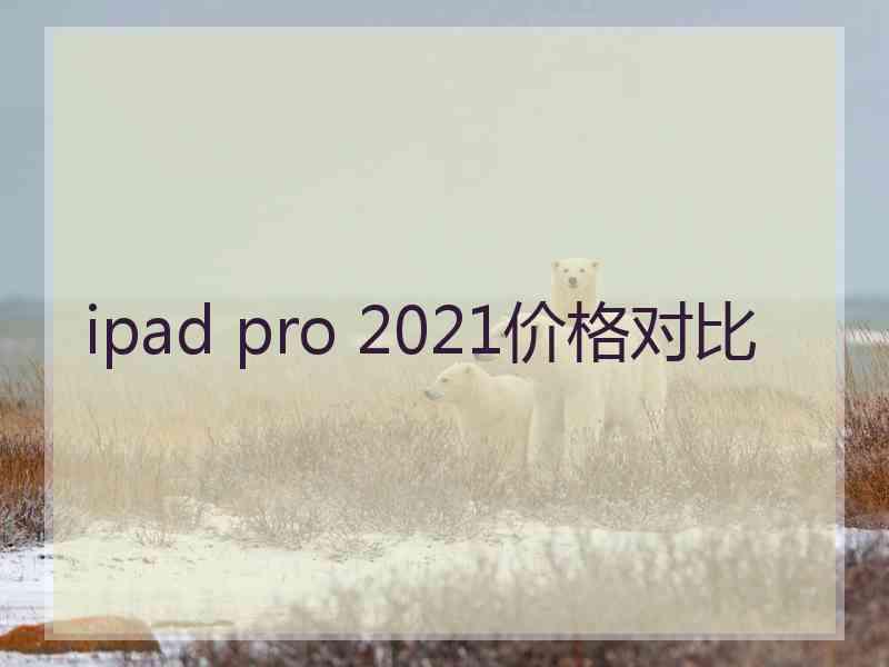 ipad pro 2021价格对比