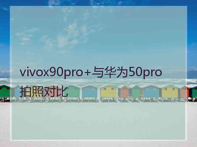 vivox90pro+与华为50pro拍照对比