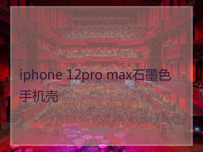 iphone 12pro max石墨色手机壳