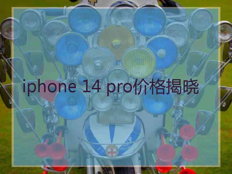 iphone 14 pro价格揭晓