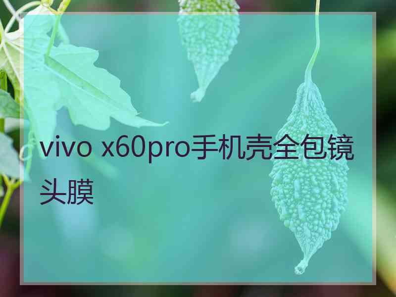 vivo x60pro手机壳全包镜头膜