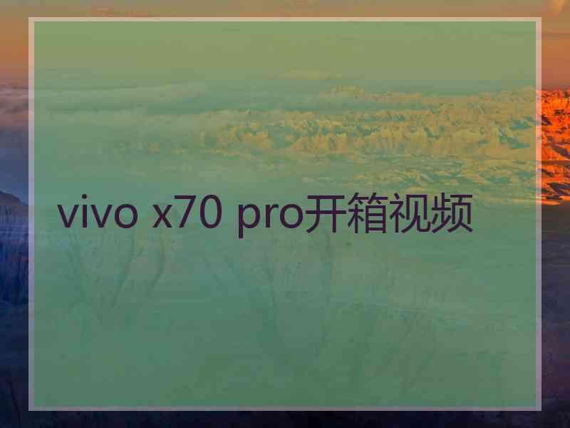 vivo x70 pro开箱视频