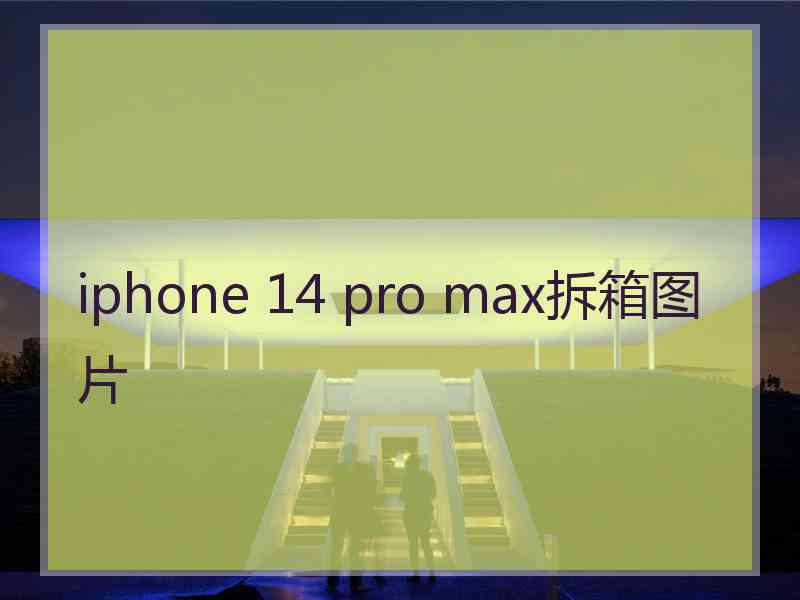 iphone 14 pro max拆箱图片