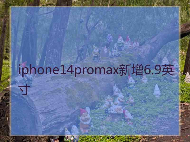 iphone14promax新增6.9英寸