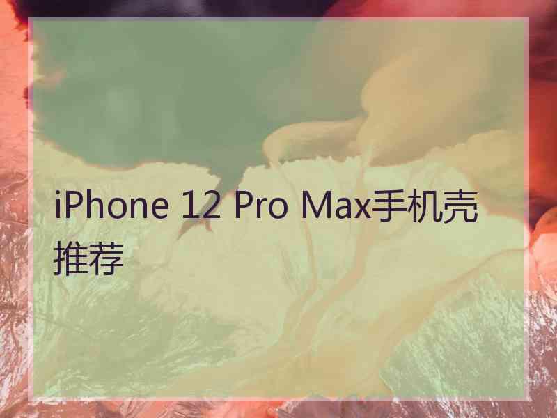 iPhone 12 Pro Max手机壳推荐