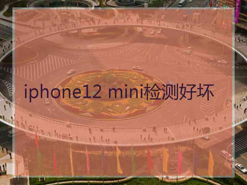 iphone12 mini检测好坏