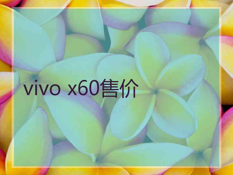 vivo x60售价