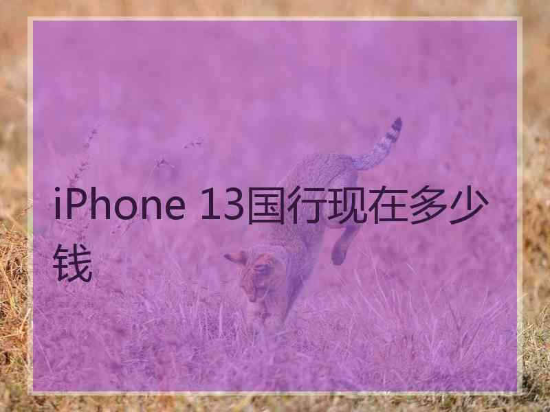 iPhone 13国行现在多少钱