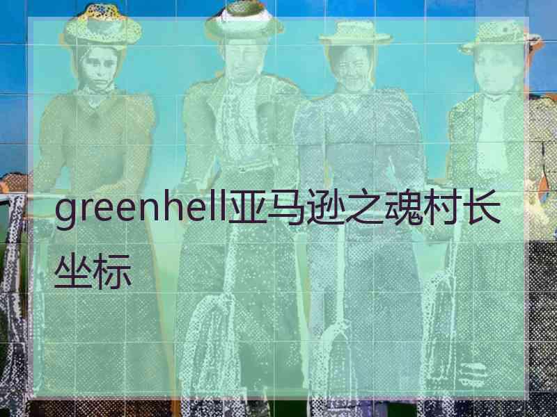 greenhell亚马逊之魂村长坐标