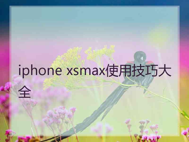 iphone xsmax使用技巧大全