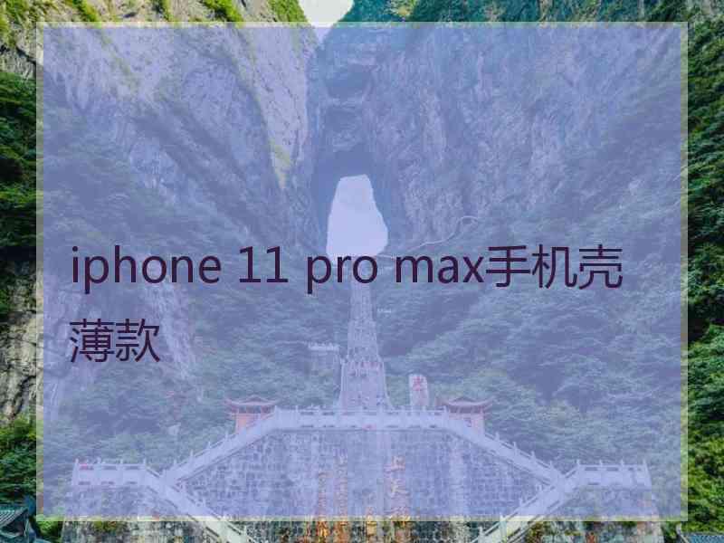 iphone 11 pro max手机壳薄款