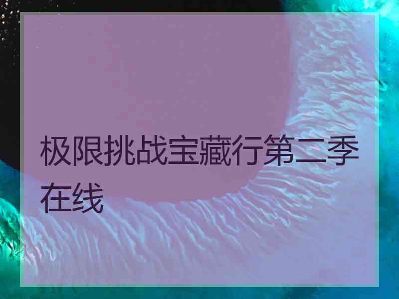 极限挑战宝藏行第二季在线