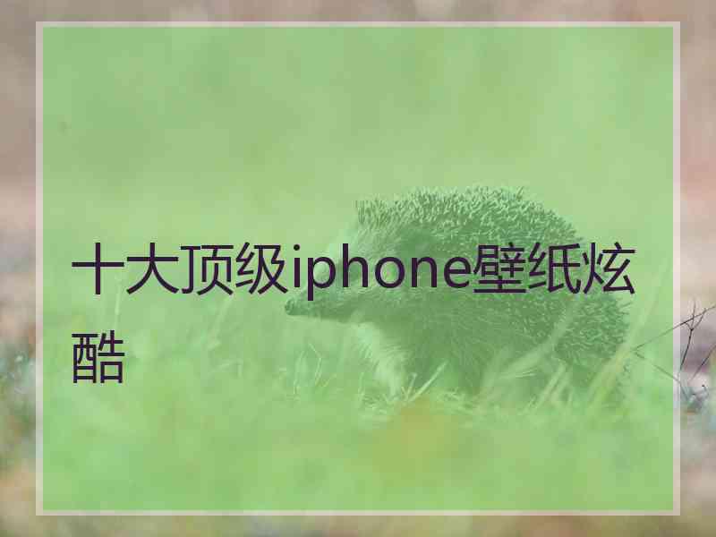 十大顶级iphone壁纸炫酷