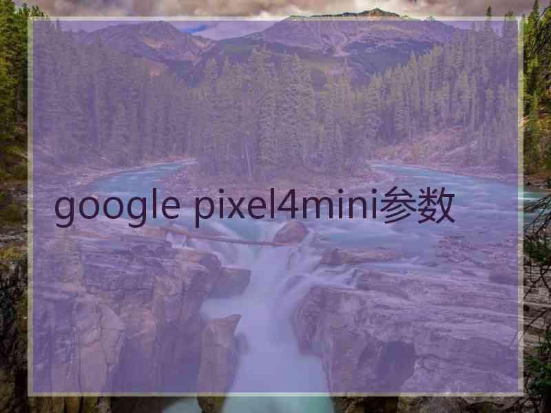 google pixel4mini参数