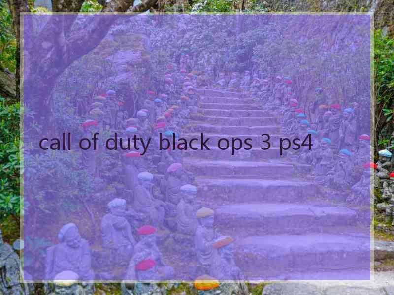 call of duty black ops 3 ps4