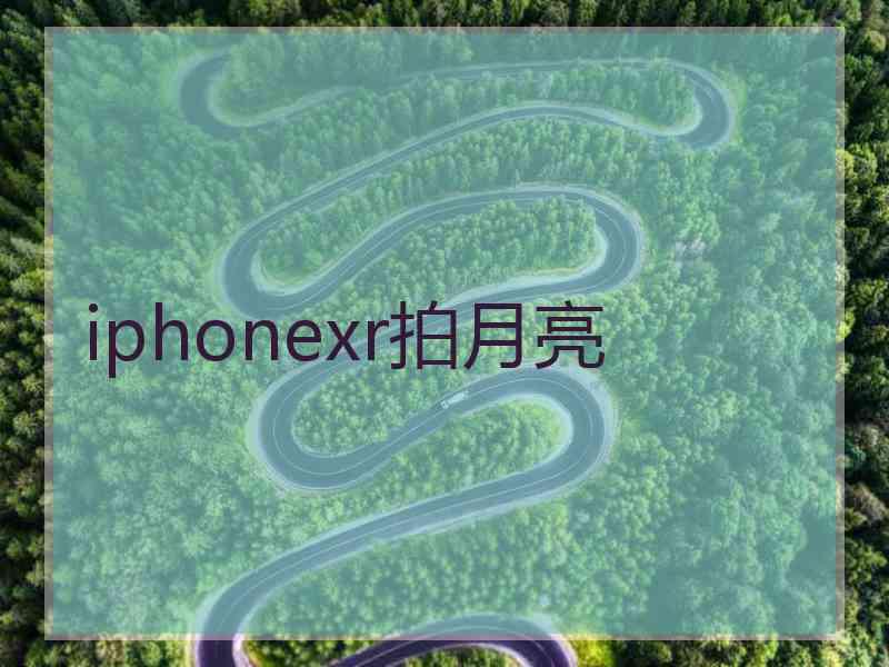 iphonexr拍月亮