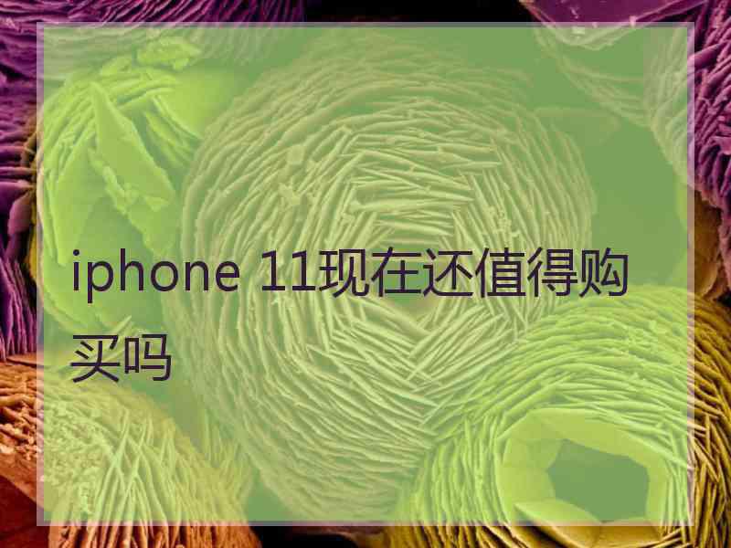 iphone 11现在还值得购买吗