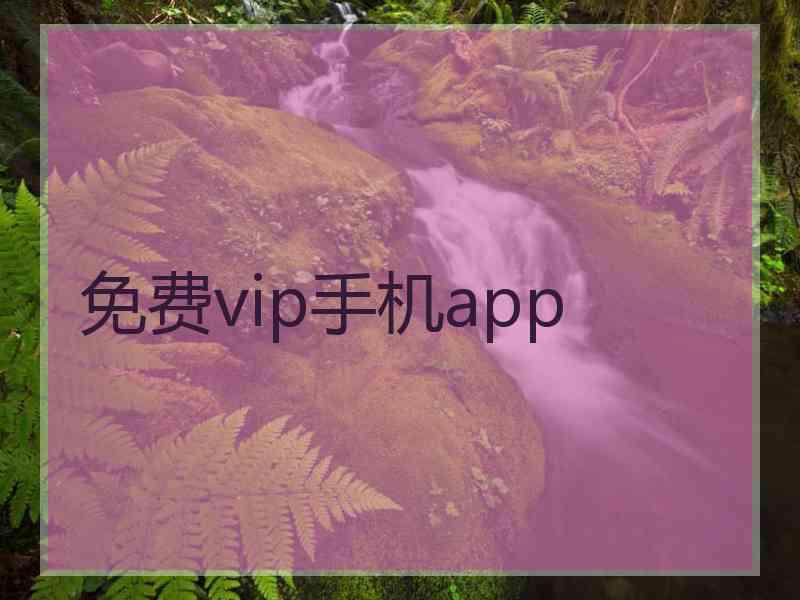 免费vip手机app