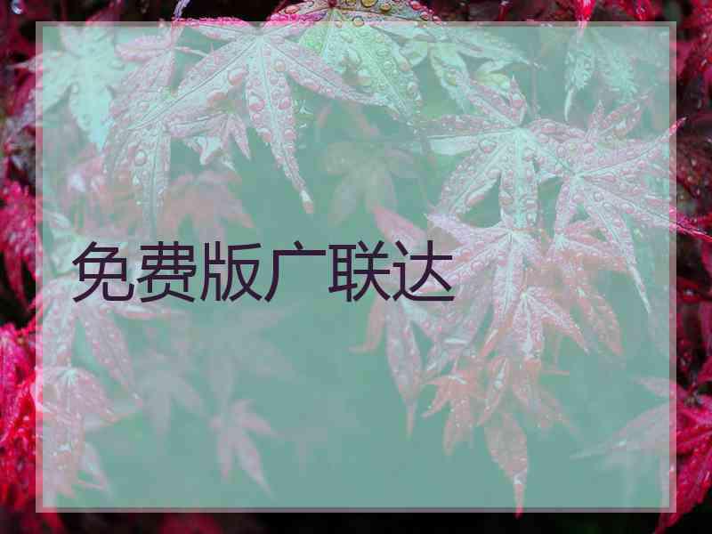 免费版广联达