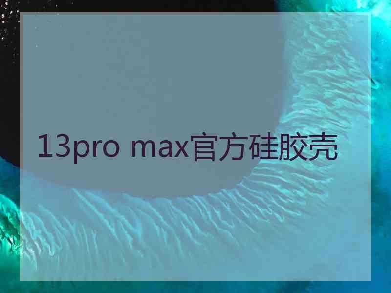 13pro max官方硅胶壳