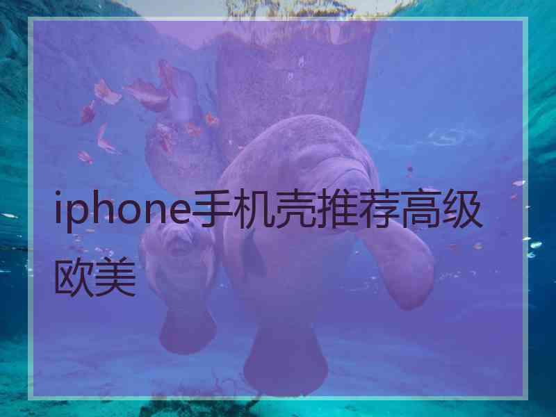 iphone手机壳推荐高级欧美