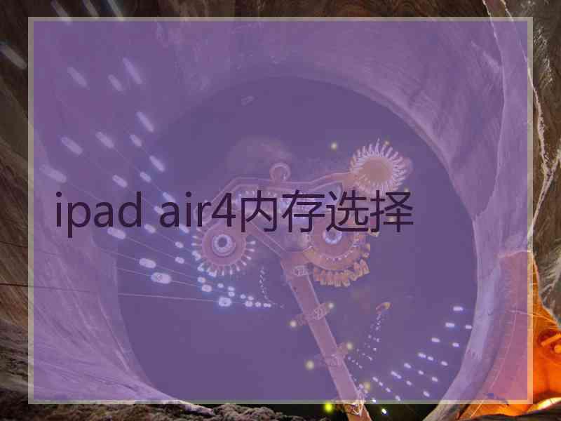 ipad air4内存选择