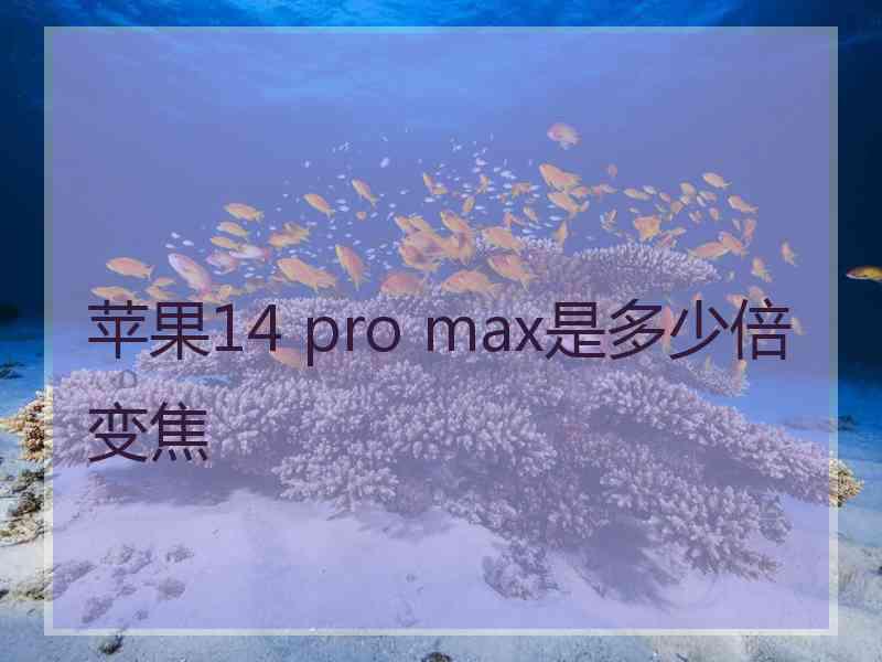 苹果14 pro max是多少倍变焦