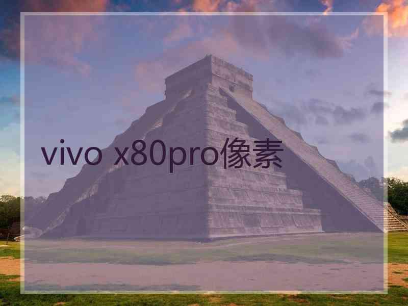 vivo x80pro像素