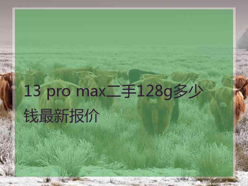 13 pro max二手128g多少钱最新报价