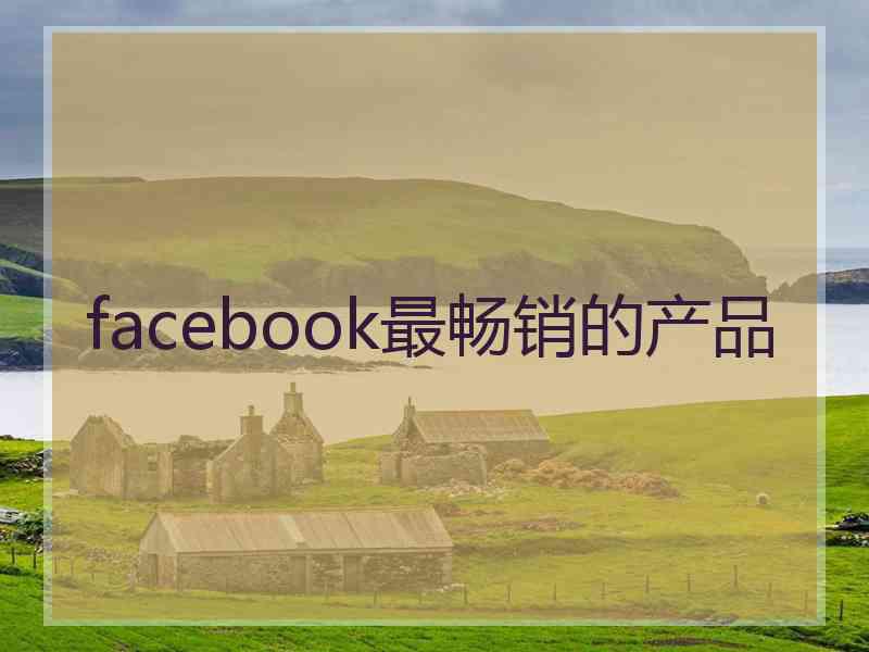 facebook最畅销的产品