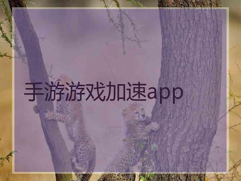 手游游戏加速app