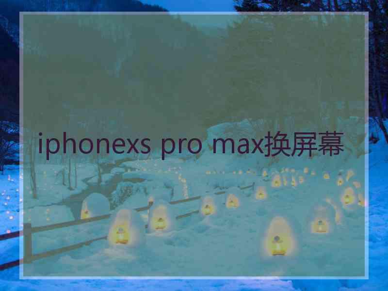 iphonexs pro max换屏幕