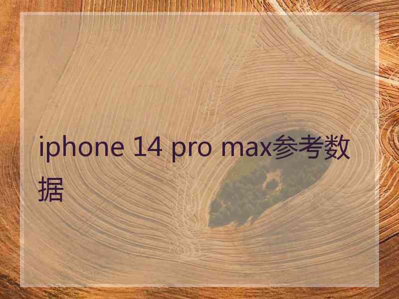 iphone 14 pro max参考数据