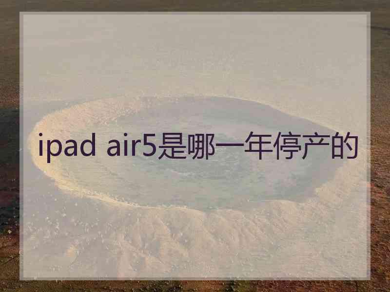 ipad air5是哪一年停产的