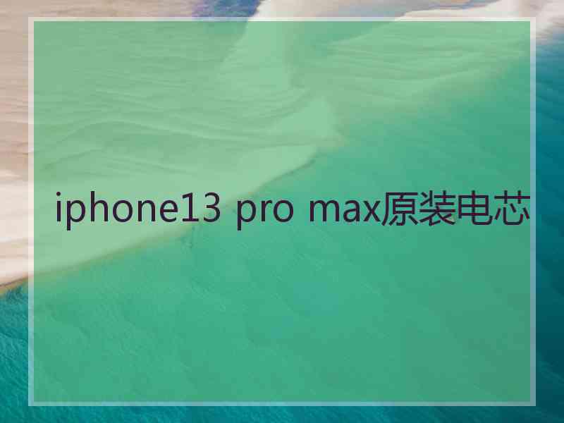 iphone13 pro max原装电芯