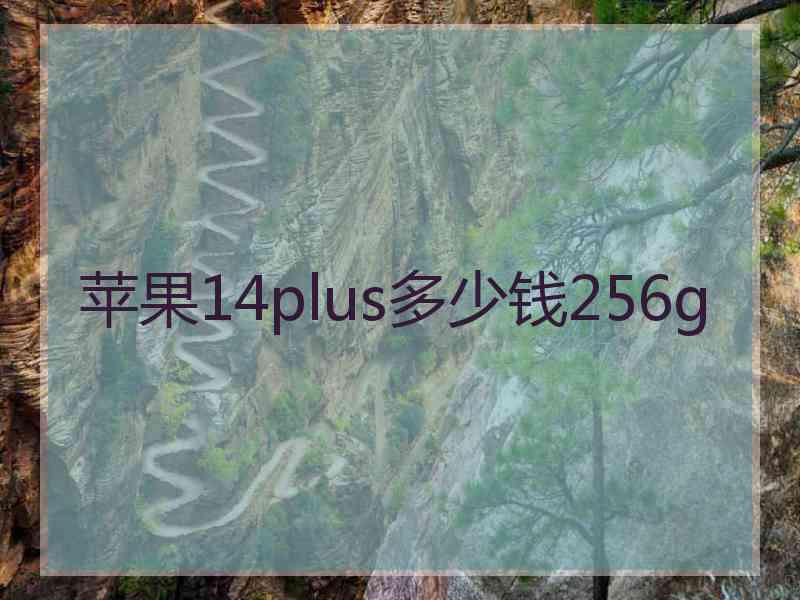 苹果14plus多少钱256g