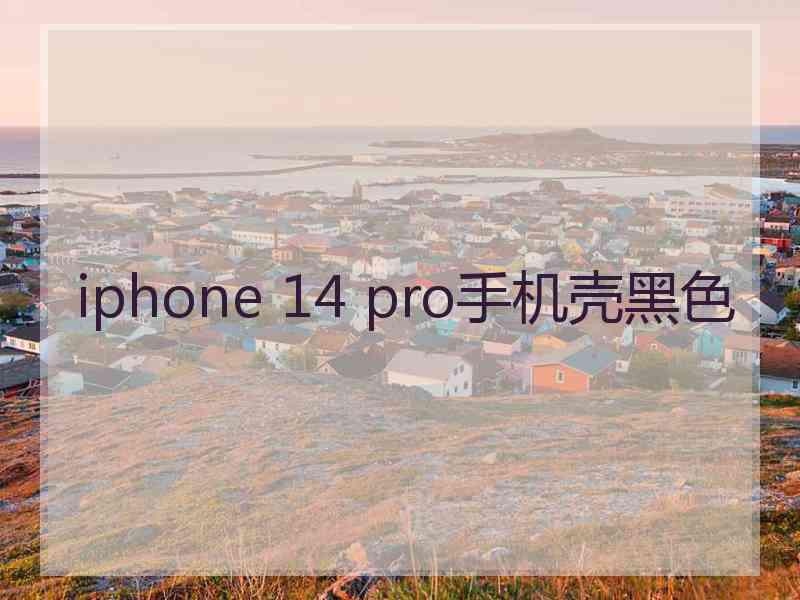 iphone 14 pro手机壳黑色