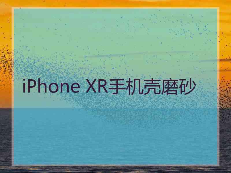 iPhone XR手机壳磨砂