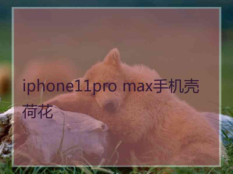 iphone11pro max手机壳荷花