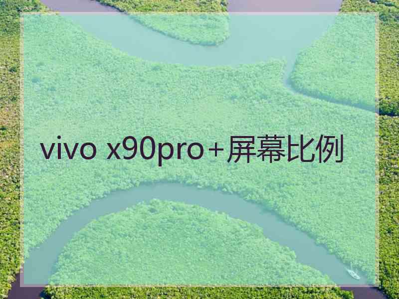 vivo x90pro+屏幕比例