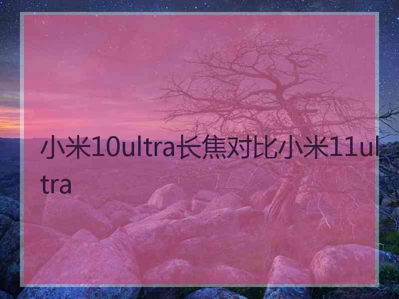 小米10ultra长焦对比小米11ultra