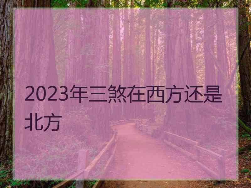 2023年三煞在西方还是北方