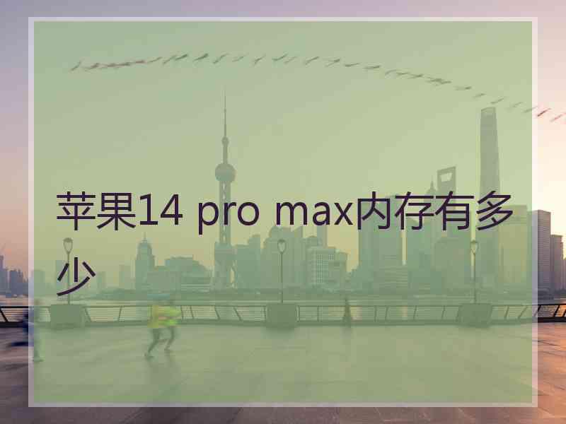 苹果14 pro max内存有多少