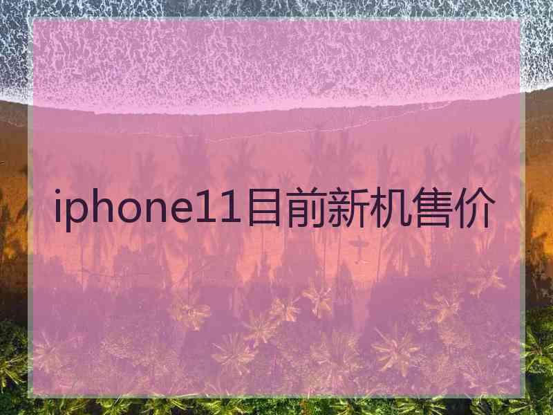 iphone11目前新机售价