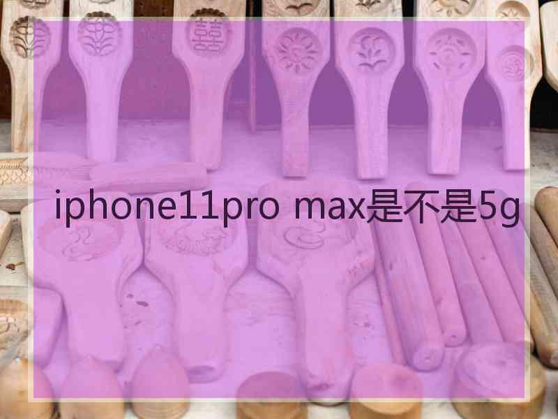 iphone11pro max是不是5g