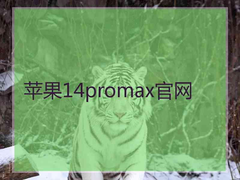 苹果14promax官网